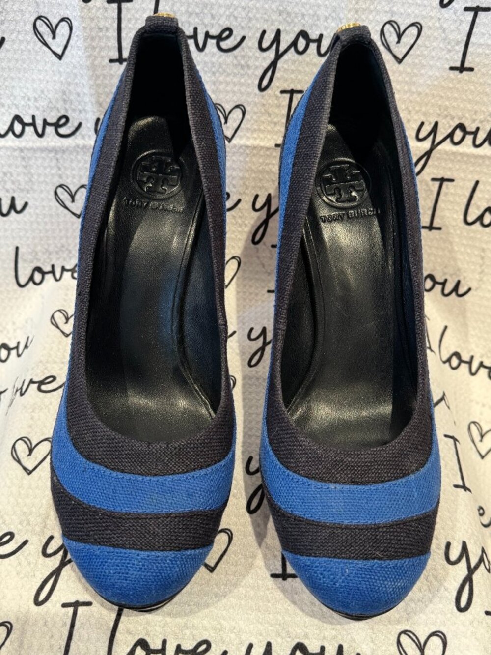 Tory Burch Colorblock Pattern Pumps